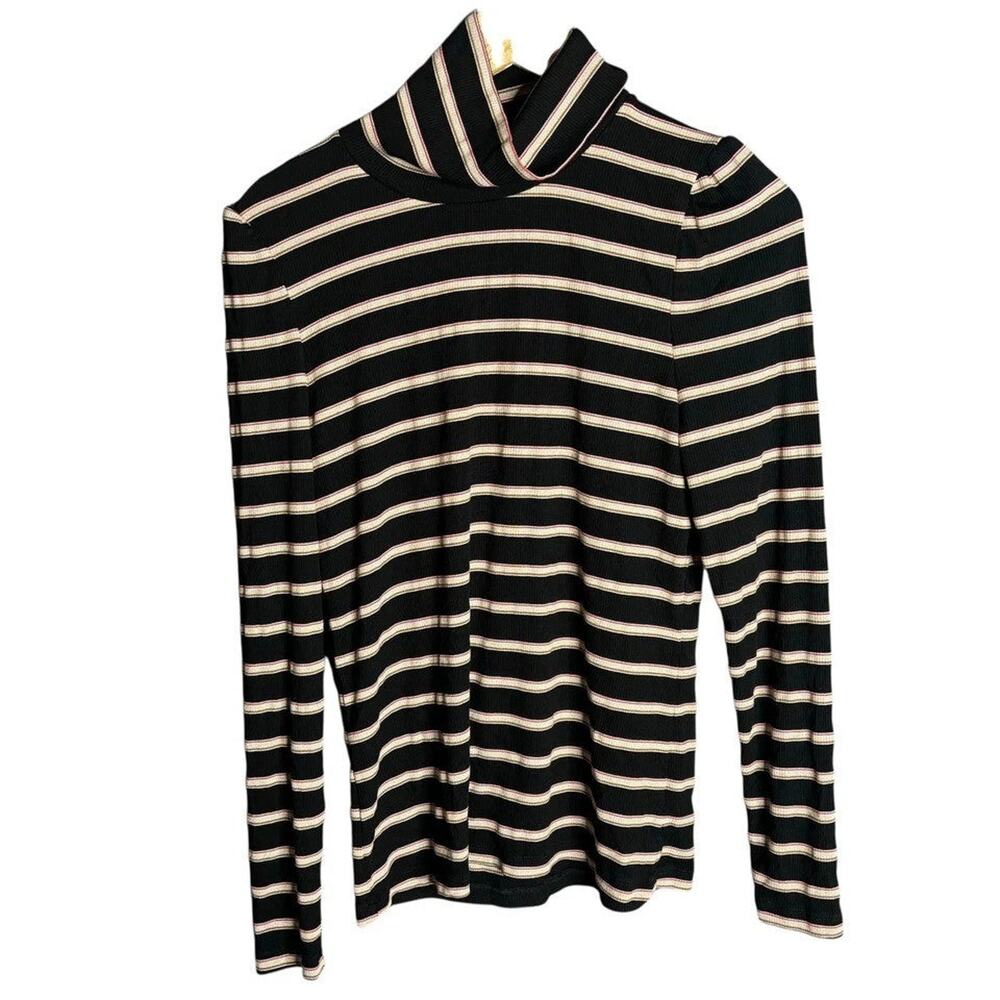 Veronica Beard Cedar Striped Turtleneck - S